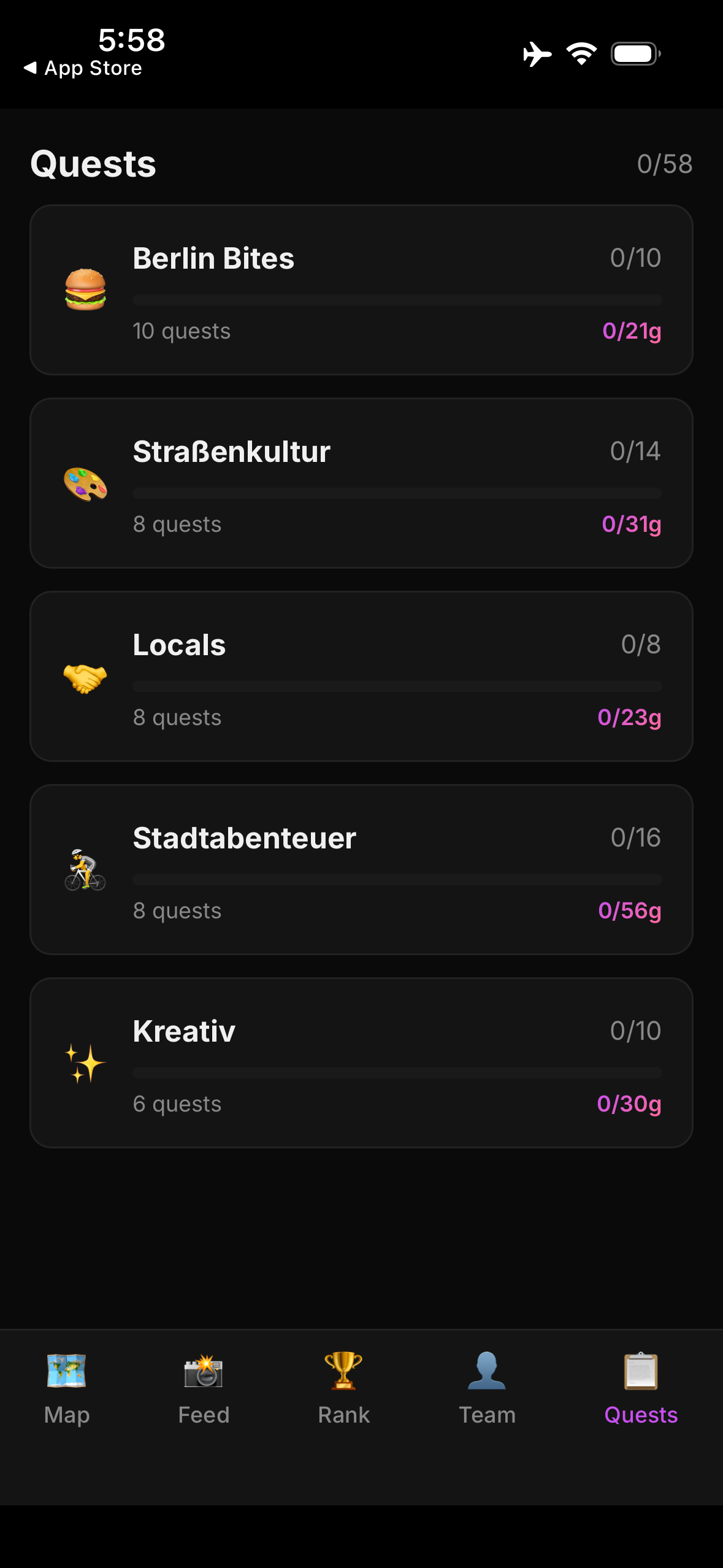 Travel Tournament quests